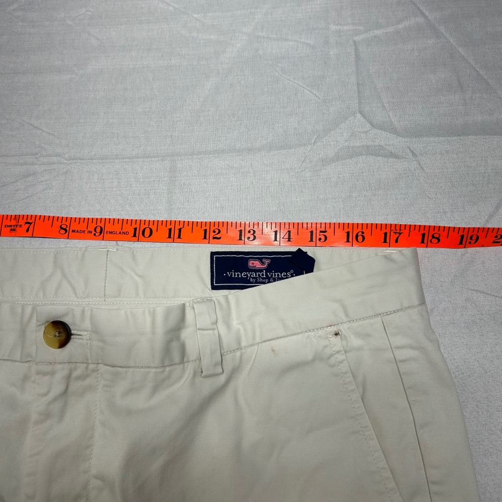 Vineyard Vines Mens 36x34 Breaker Pants Khaki Stone Chino Straight Leg Cotton - Picture 5 of 7